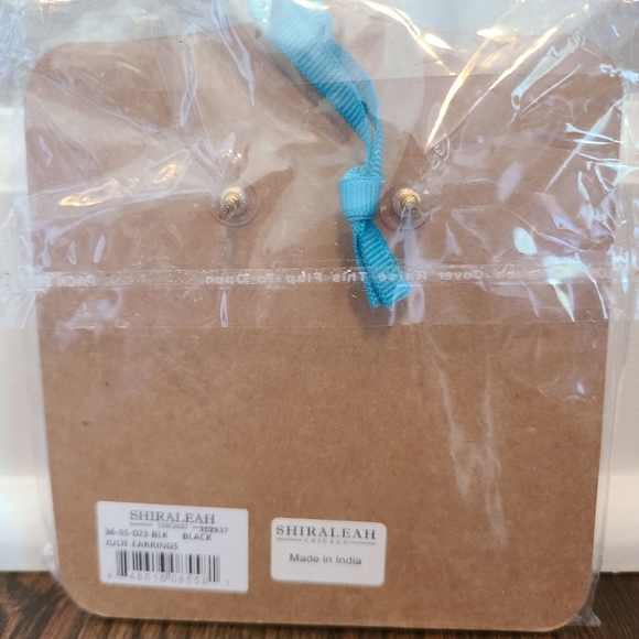 Shiraleah Chicago Anthropologie Julie Black Boho Earrings - Picture 4 of 5